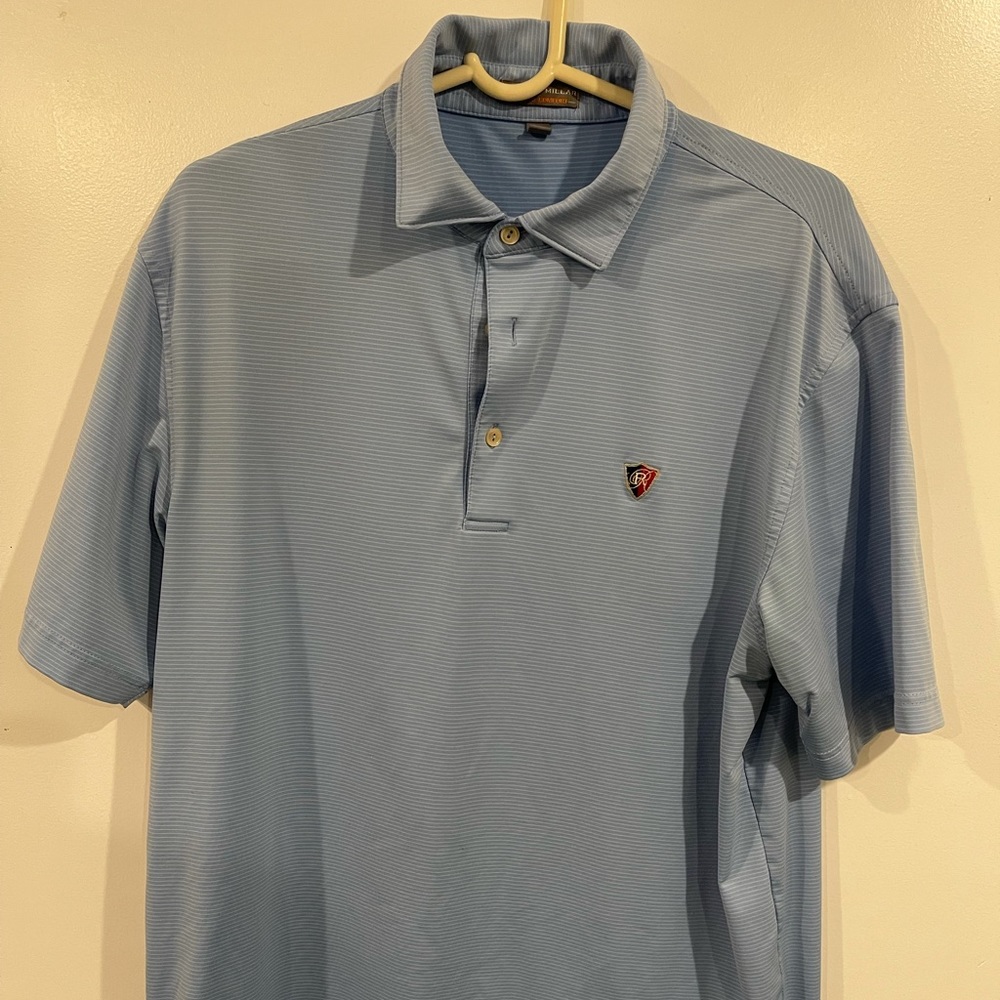 Peter Millan Golf Polo. Renissance Logo